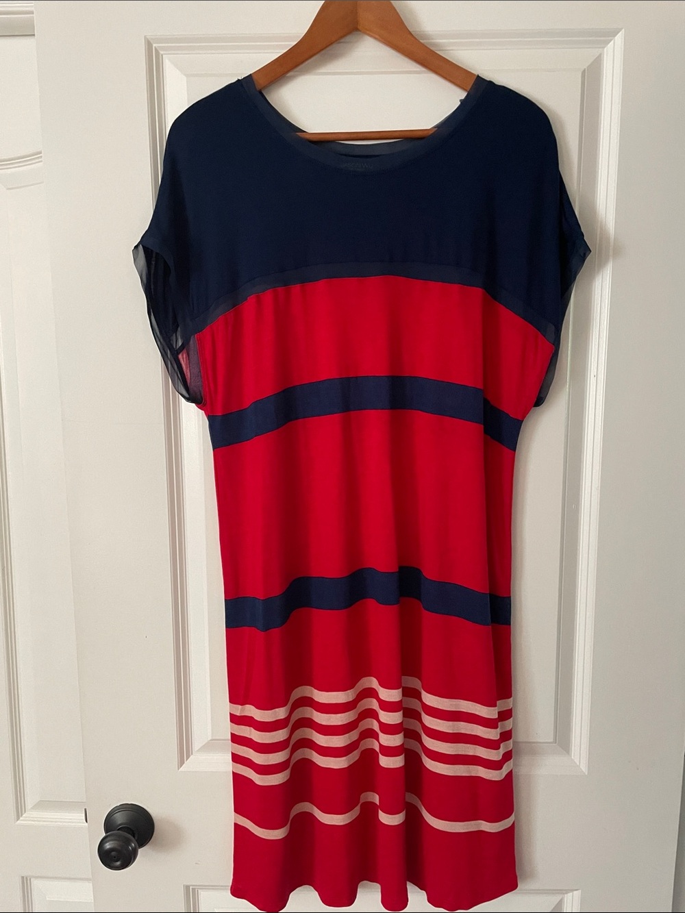 Jason Wu Navy Crewneck Top